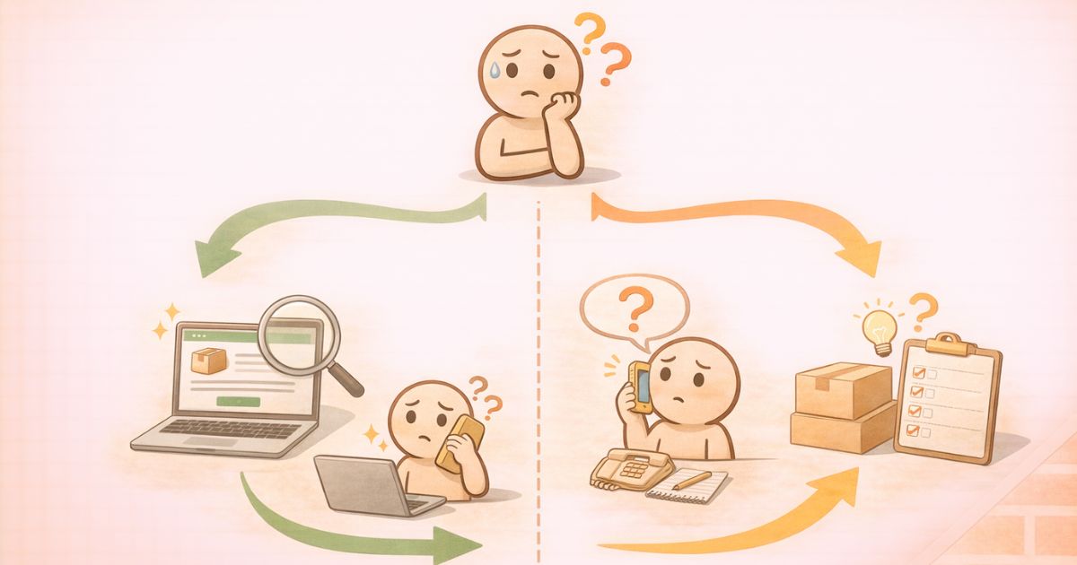 minikura公式で預けられないものを確認する流れのイメージ