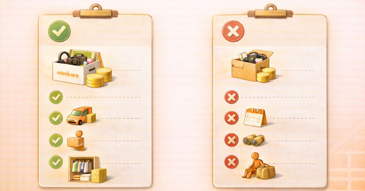 minikuraが向いている人と向いていない人の比較