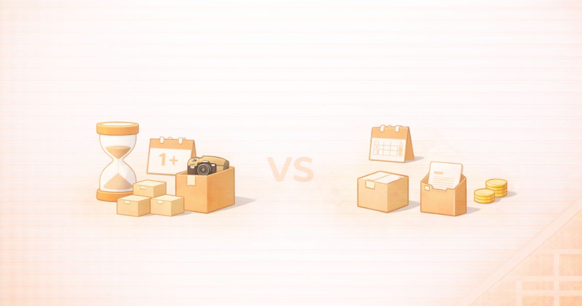 minikuraは長期保管に向いている宅配型トランクルームのイメージ