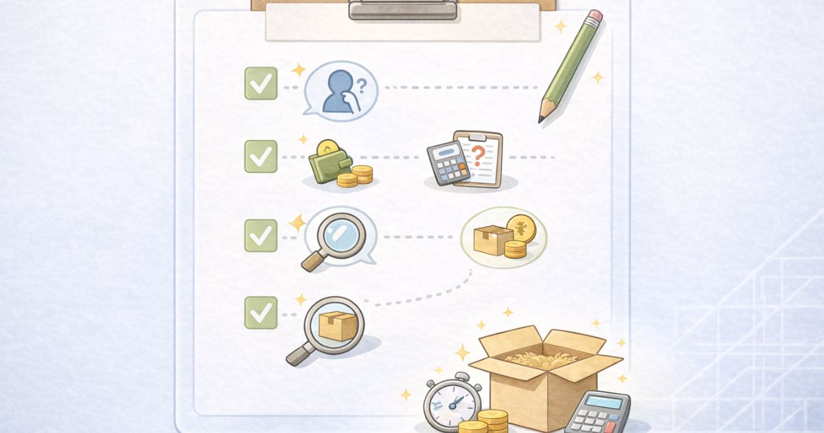 宅配型トランクルームの選び方を整理しているイメージ