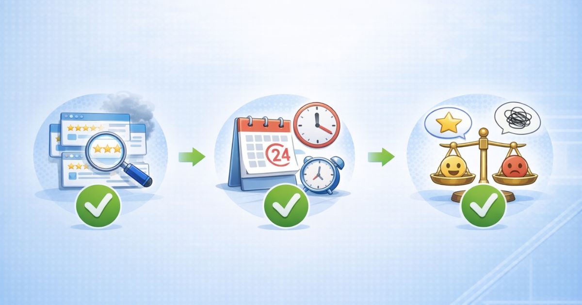 ハローストレージの口コミを整理して見るポイントのイメージ