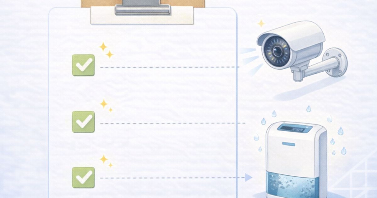 トランクルームの防犯対策とカビ湿気対策チェック