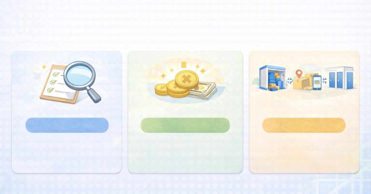 トランクルームの選び方・料金相場・タイプ比較の基本ポイント