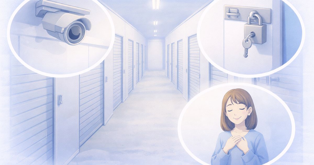 安心して使えるトランクルームのイメージ