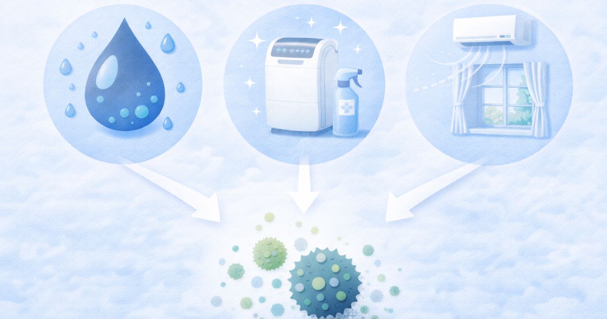 トランクルームのカビ対策まとめ（湿気対策のポイント一覧）