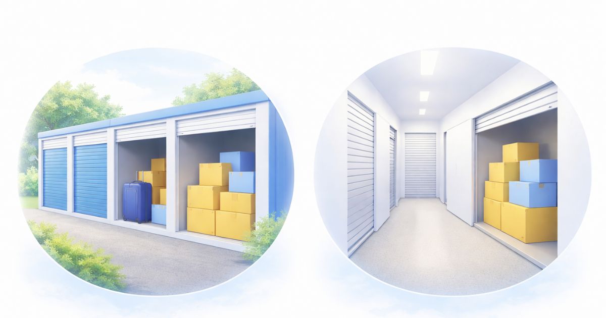 ハローストレージの屋外トランクルームのイメージ