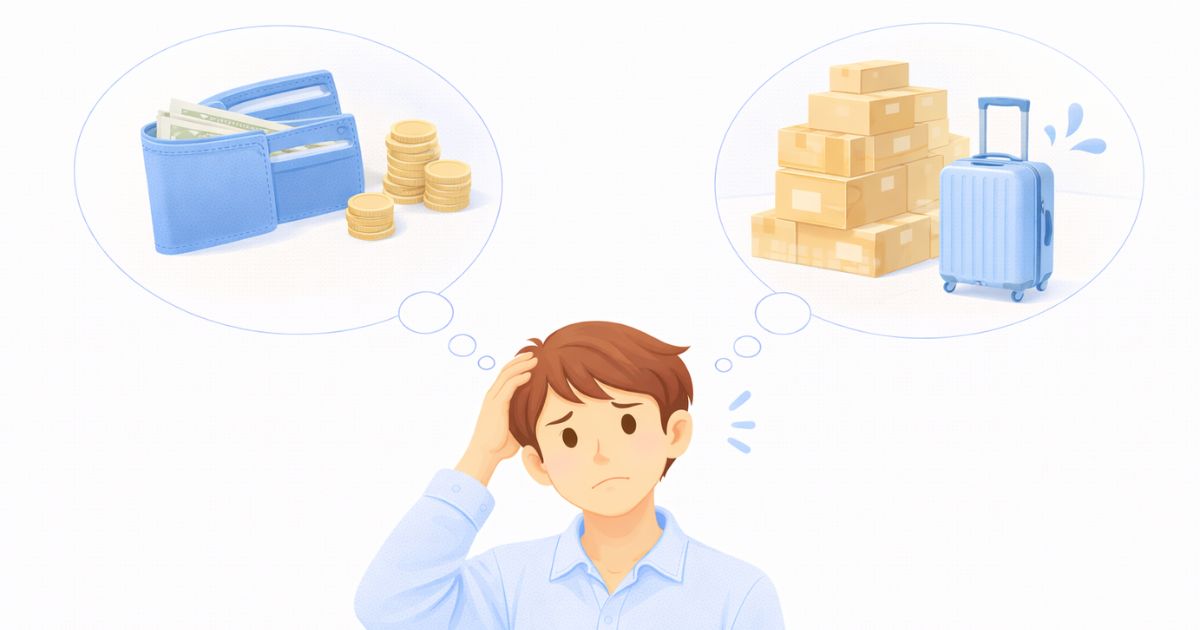 トランクルームのデメリットや不安を感じているイメージ