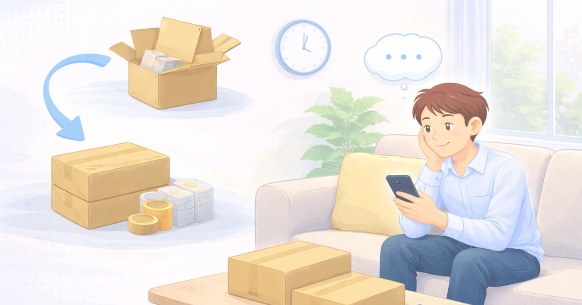 宅配型トランクルームのデメリットイメージ