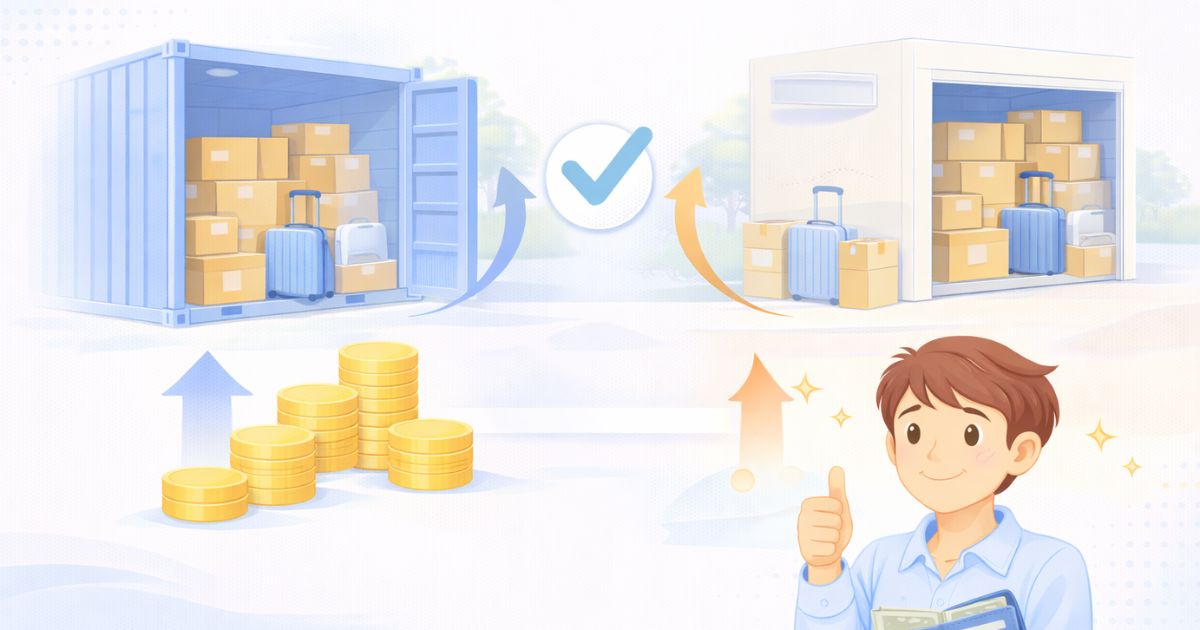 トランクルームの費用で失敗しないためのチェックイメージ