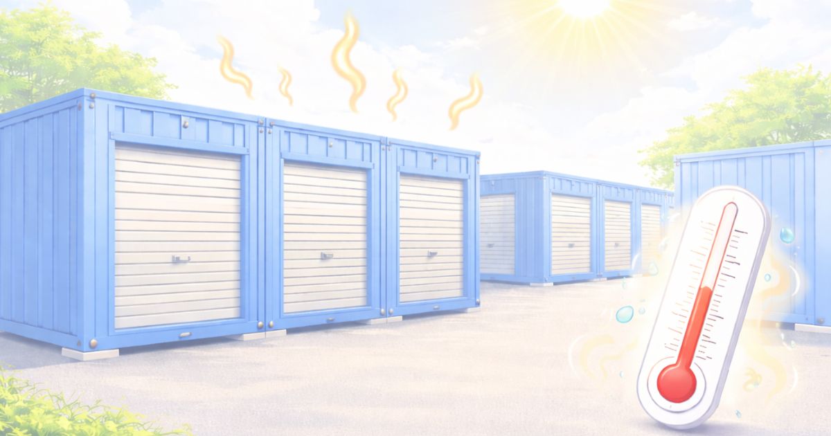 屋外型トランクルームの環境やデメリットのイメージ