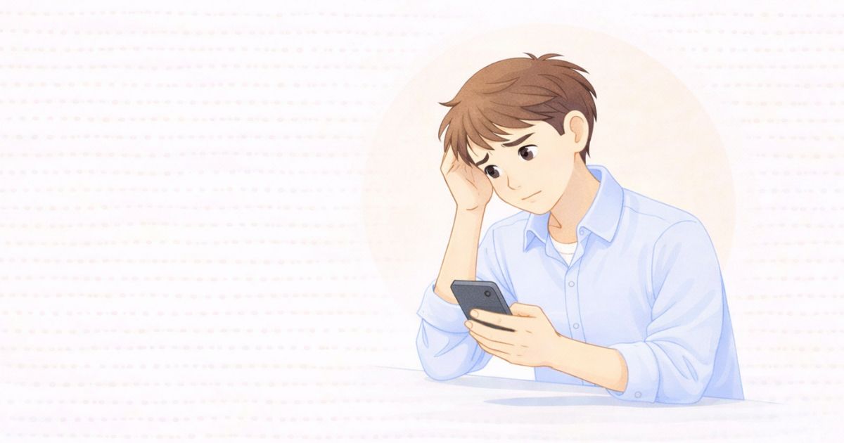 契約前に不安を感じている人の様子